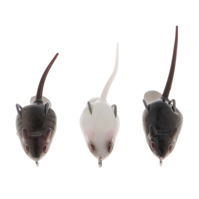 3 Stcke Maus Angelkder Muse Kder Ratte Fischkder Spinnerbait | eBay.de