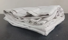 2x HOSPITAL PATIENT BATH BLANKET 70x90 (2-LOT) Multi-Use White Manchester Mills