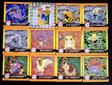 1999 Vintage Pokemon Series 1 Artbox Stickers - Lot of 12 Different w/ Foil Mint