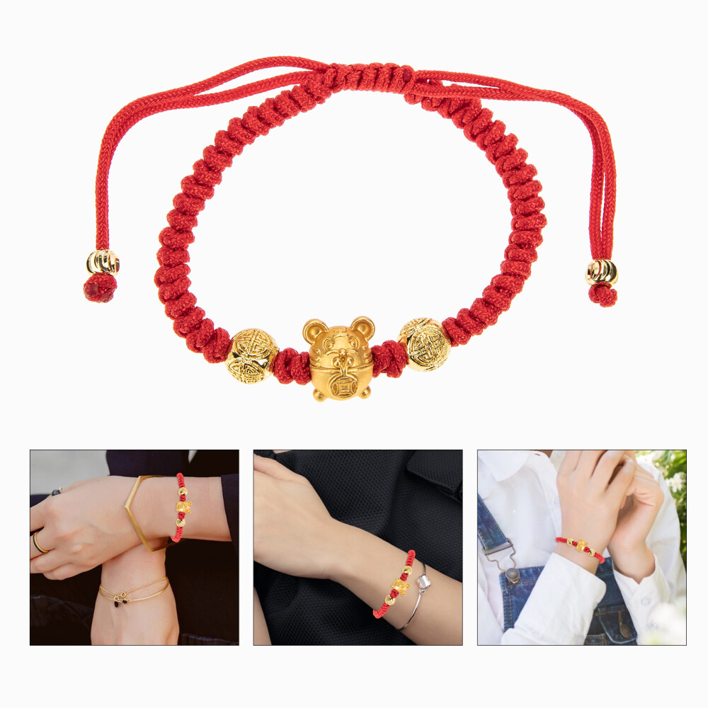 Chinese Zodiac Charm Bracelet Red 2022 String New Year Gift eBay