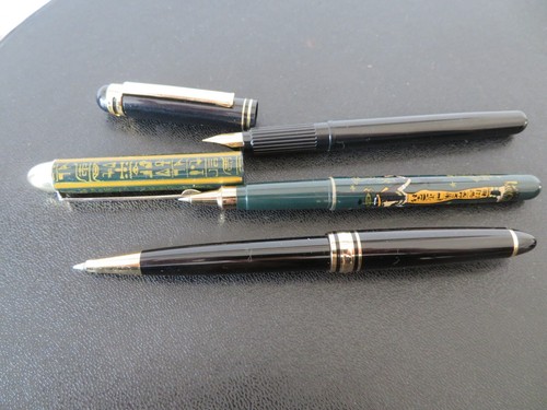 Lot De 3 Stylos : 2 Stylos Bille + 1 Stylo Plume - Occasion, Parfait Pour École Ou Bureau