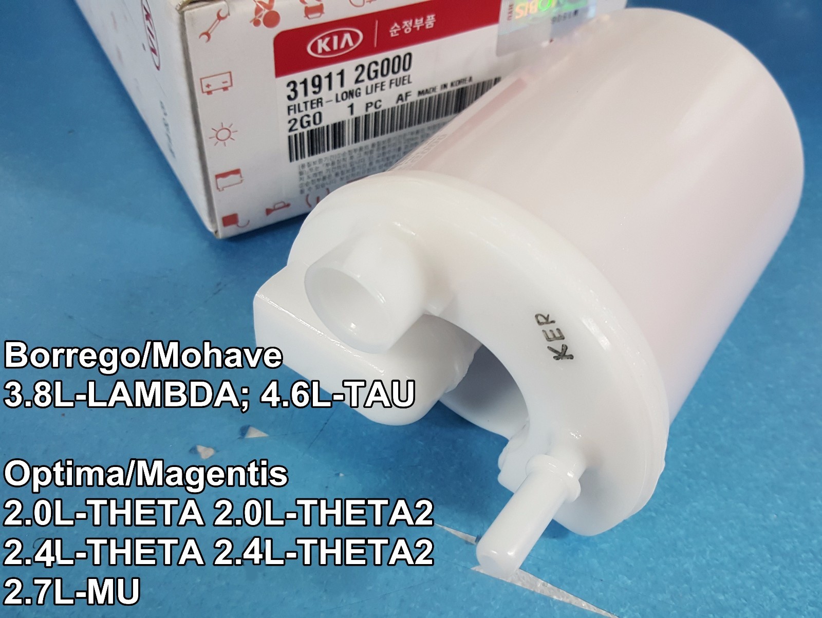 KIA 319112G000 Fuel filter cross reference