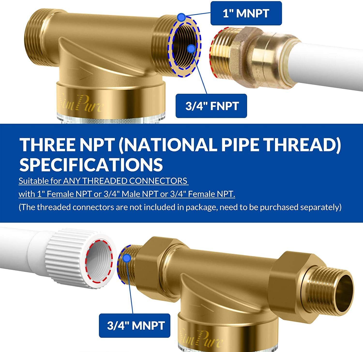 20" x 4.5" Big Blue Whole House Water Filter Housing Filtration System Cartridge eBay