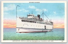 Steamer Naushon New Bedford Martha's Vineyard & Nantucket Steamboat Line