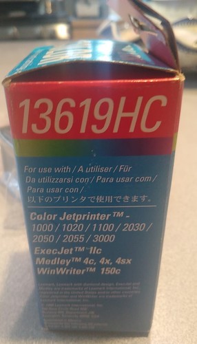 Original Lexmark 13619HC Color Genuine Factory Sealed New - Picture 3 of 8