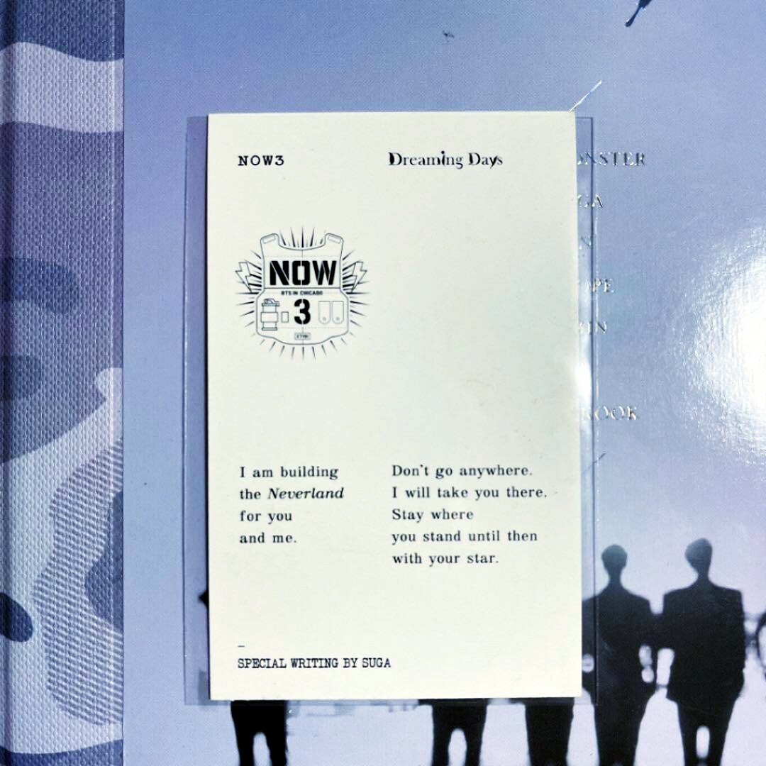 BTS Now 3 Chicago Dreaming Official Photo card RM V JIN BTS Now 3 Chicago Dreaming Official Photo card RM V JIN