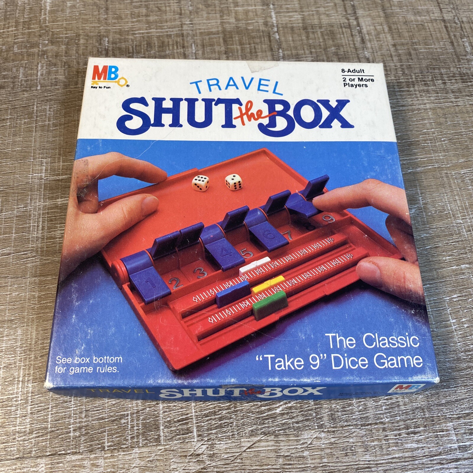 VINTAGE 1984 MILTON BRADLEY SHUT THE BOX TRAVEL EDITION CLASSIC DICE GAME  32244044212 | eBay