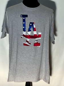dodgers american flag shirt