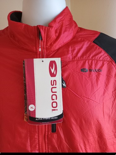 Sugoi alpha hybrid jacket polartec Red & black long sleeve XL brand new $65 - Picture 2 of 6