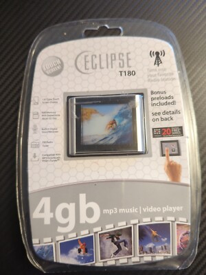 NIB Eclipse T180 4gb  Mp3 Music Video Player