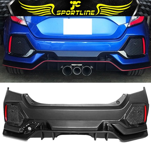 Fits 17-21 Honda Civic Hatchback Type R Rear Bumper Conversion Cover PP ...