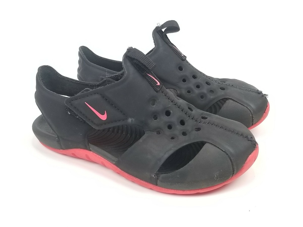 Nike Sunray Protect Toddler Black/Pink Sandals by Nike Size