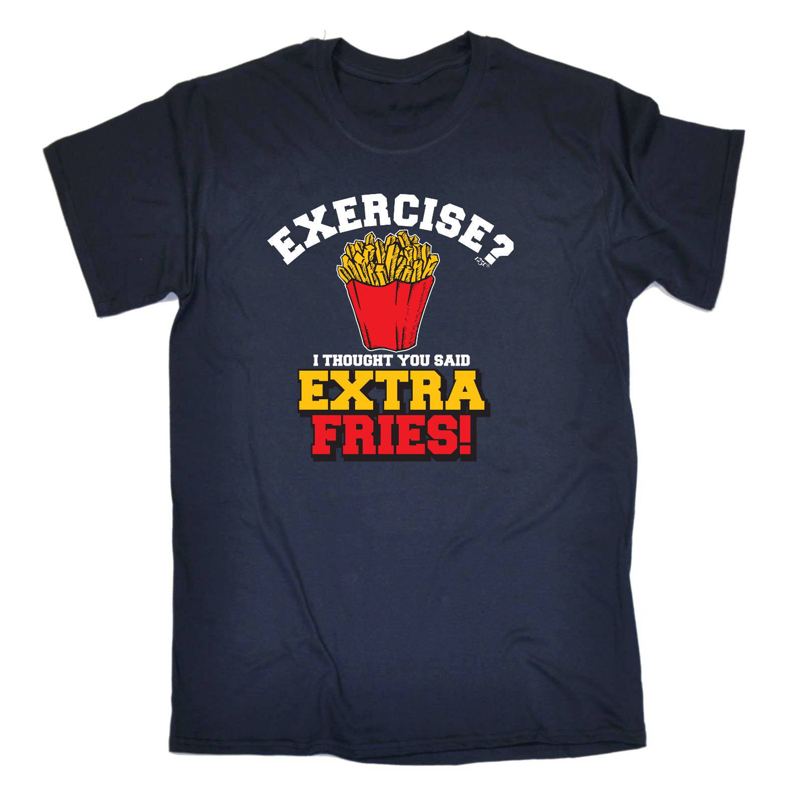 Extra Fries Exercise - Mens Funny Novelty Tee Top Gift T Shirt T-Shirt Tshirts