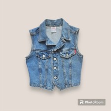       Vintage 90s Bongo denim button up vest top Size Small