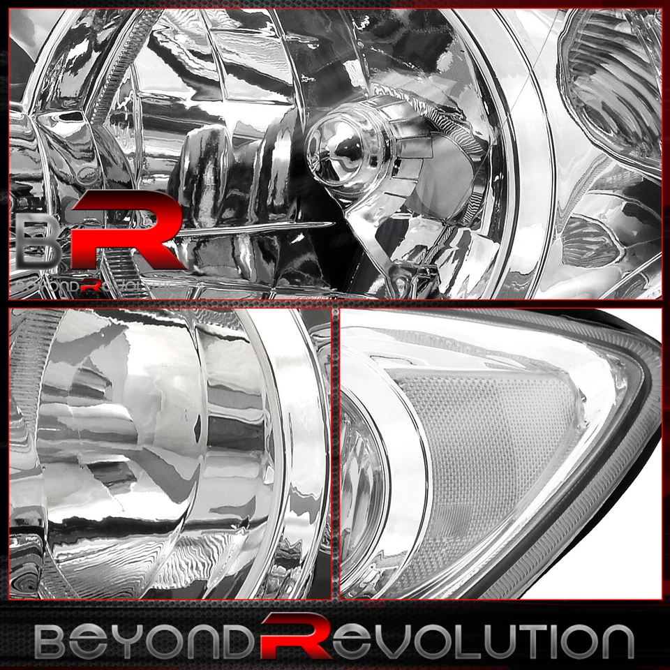 For 2005-2006 Camry LE SE XLE Driving Chrome Housing Headlights Clear Reflector Foto 3 de 4