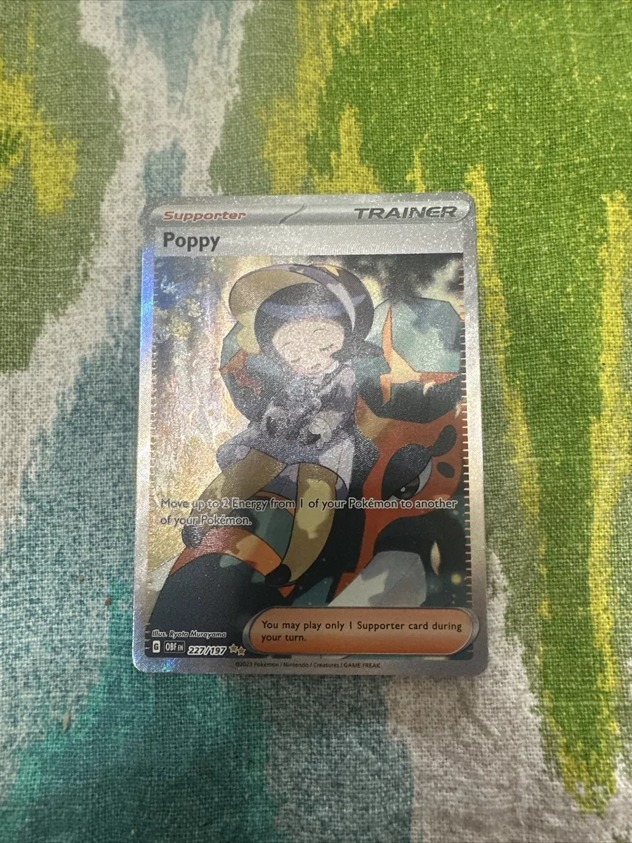 Pokémon Obsidian Flames 🔥 Alt Art Poppy 227/197 Mint