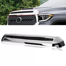 For Toyota Tundra 2014-2021 Chrome Front Upper Hood Bulge Molding Grille Trim