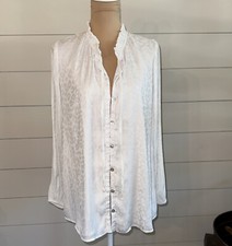 Show Me Your Mumu 268460 Women's Alicia Tunic Snow Cheetah Silky Top Size XS