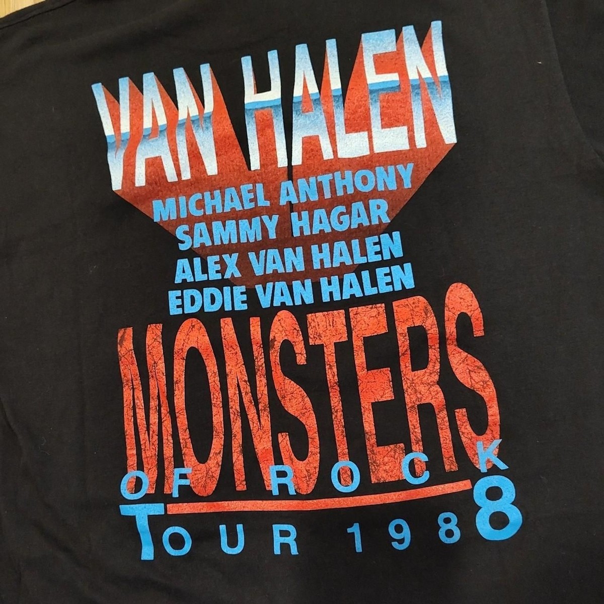 Vintage Van Halen 1988 Monsters of Rock Single Stitch Tour T