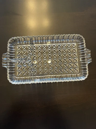 serva- vintage anchor hocking snack plates set of 8