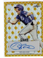 Dylan Cupp 2022 Leaf Perfect Game Autograph Pre-Production Rainbow-Gold  1/1