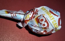 DUM DUMS 100th ANNIVERSARY LIMITED EDITION BIRTHDAY CAKE FLAVOR LOLLIPOP SUCKER.