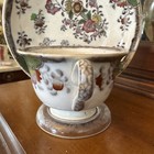 Kaolin Ware Bohemia  Floral Tea Cup & Saucer, c1818-46, Multicolored — photo 5