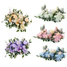 TABLE CENTERPIECE FLOWER RUNNER ARTIFICIAL SILK ROSE FLOWERS ROW TOP TABLE ARCH