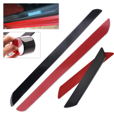 Universa Car Anti Scratch Door Mat Sill Stickers Carbon Fiber Door Welcome Strip