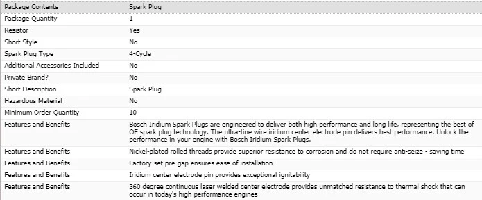 4 Spark Plugs Bosch Iridium For 2008-2010 MITSUBISHI LANCER L4-2.0L - Изображение 4 из 4
