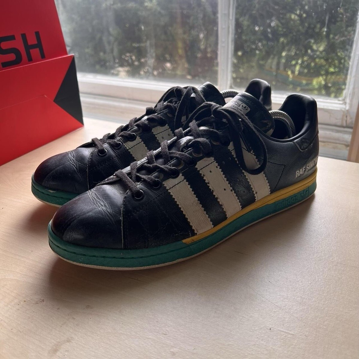 Adidas Raf Simons x Samba Stan Smith 'Trompe L'oeil' EE7954 Sz UK Boxed