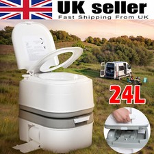 Camping Toilet 24L Portable Toilet Outdoor Porta Potty For Boating Hiking Trips