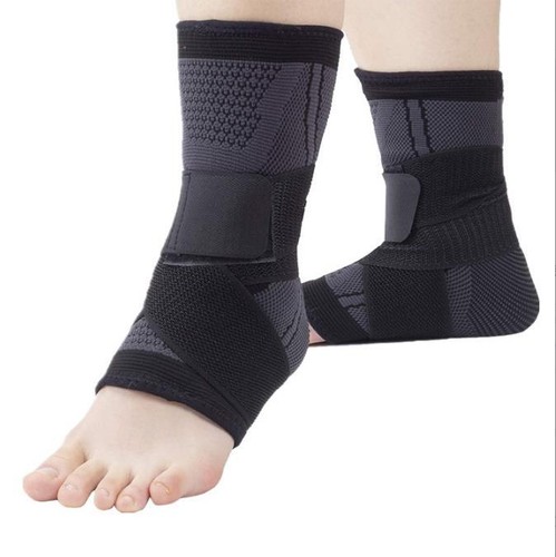 Ankle Brace Support Compression Sleeve Foot Tendon Plantar Fasciitis Pain Relief - Picture 6 of 8