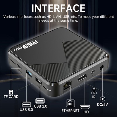 R69PRO Android 14 Smart TV Box Octa-Core 8K HD Video Fast Streaming Media PlayzP