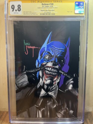 CGC SS 9.8 Batman #100 Mico Suayan Virgin Sketch Variant Cover - Signed & Sketch - Picture 1 of 3