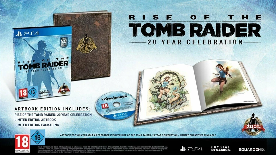 PS4 Spiel Rise of the Tomb Raider: 20 Year Celebration Artbook Edition NEUWARE - Bild 1 von 1
