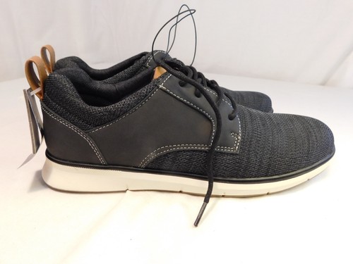 Men's New IZOD Casual Lace-up tie Black Texture "Kyler" Loafer Shoes sz 9 M - Picture 7 of 13