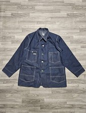 Vintage 70s OshKosh B'gosh Men's 46R Denim Sanforized Chore Jacket New Old Stock