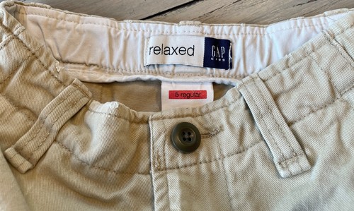 2010 GAP KIDS Durable Goods Cargo Back Pocket Relaxed Bermuda Shorts 5 Yrs Khaki - Picture 5 of 5