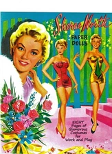 VINTAGE UNCUT 1957 SHEREE NORTH PAPER DOLLS~GORGEOUS CLOTHES~#1 TOP REPRODUCTION
