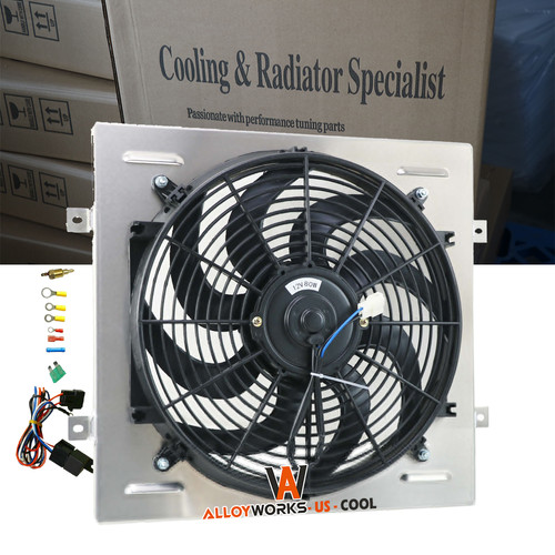 Electrc Radator Fan+Shroud Ft 1965 66 Ford Mustang 60-65 Ford