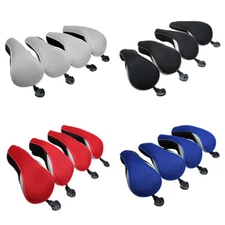 Golf Hybrid Club Head Covers Set of 4 with Interchangeable No. Tag UT Cover