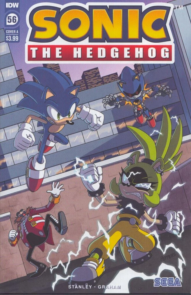 A selection of Sonic and Shadow fanart from IDW Sonic Issue 35 / X