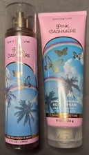 BATH  BODY WORKS PINK CASHMERE FRAGRANCE MIST BODY SPRAY  LOTION 8 FL OZ