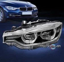 For 2016-18 BMW F35 328d 340i 4Dr Adaptive Full LED Headlight Black Driver Left