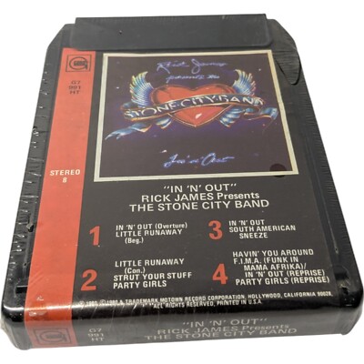 Sealed RICK JAMES & SOUL CITY BAND FUNK SOUL 1979 8-track tape cartridge