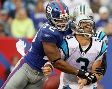 OSI UMENYIORA 8X10 PHOTO NEW YORK GIANTS NY PICTURE NFL FOOTBALL VS PANTHERS