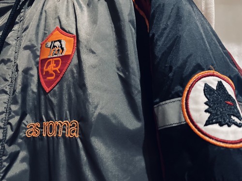 💛❤️AS ROMA MATCH WORN⭐️DIADORA 1998⭐️COAT JACKET⭐️Cappotto ⭐SIZE XXL⭐TOTTI❤️💛 - Foto 4 di 12