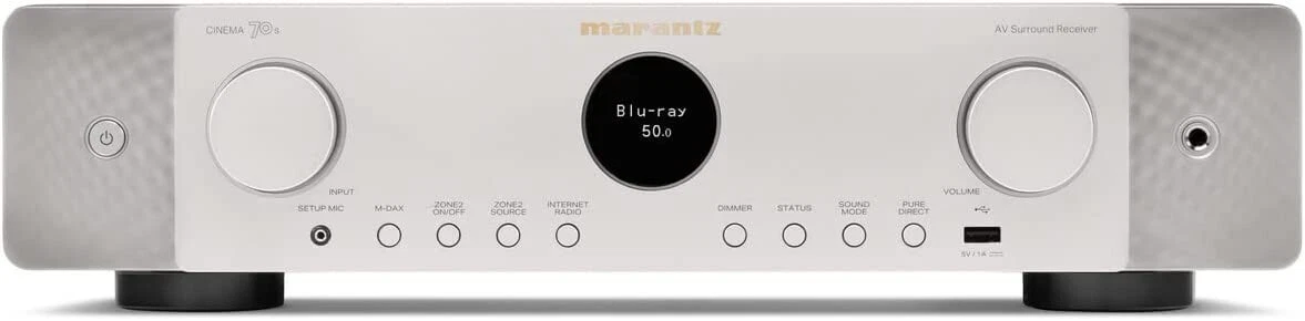 Marantz Cinema 70s Slimline AV Surround Receiver 7.2 Channel 8K AC 100V Silver