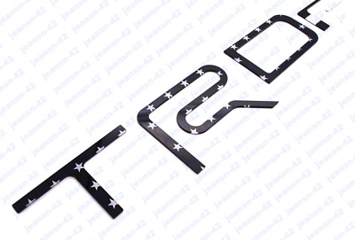 Black USA Flag TRD Pro Raised Inserts Letters for 2014-2020